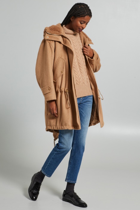 Camel sable parka Intrend