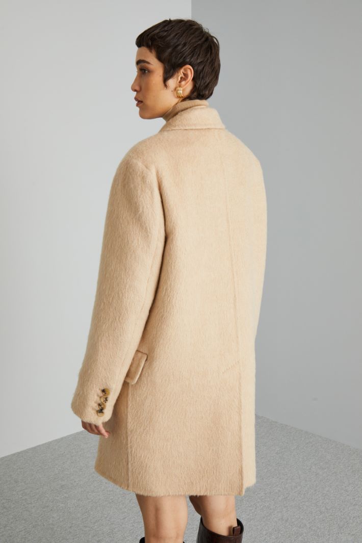 Double-breasted camel coat Intrend - 2