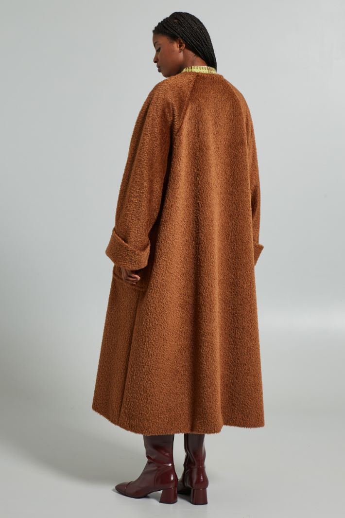 Oversized alpaca and wool coat Intrend - 2