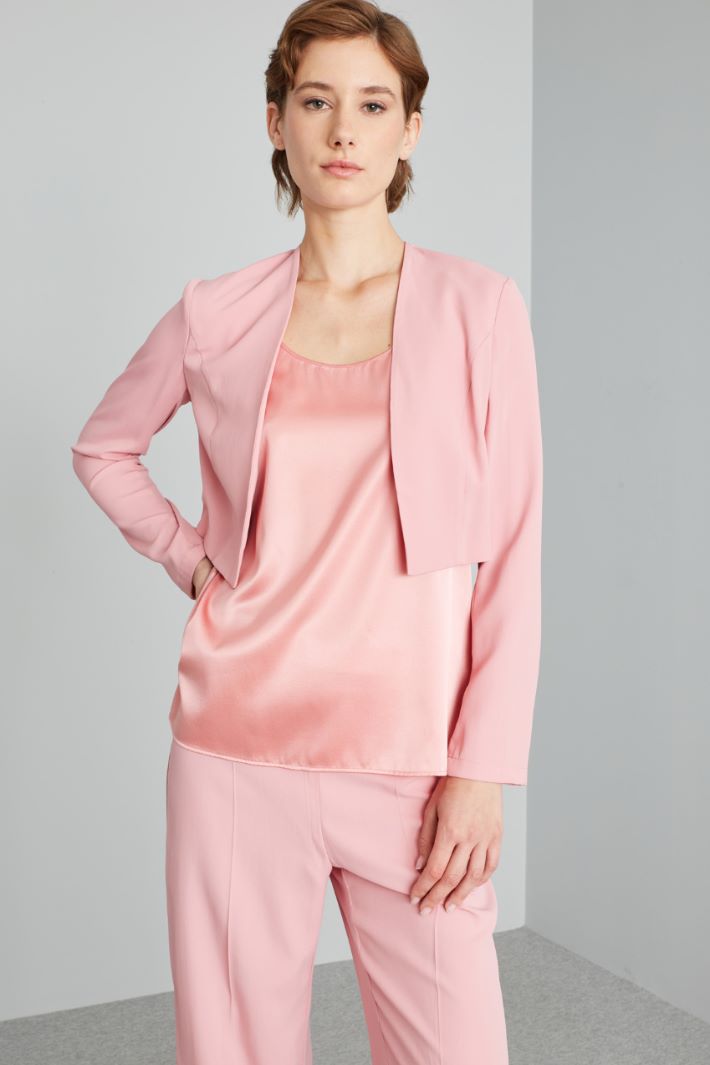 Envers satin bolero jacket Intrend - 3