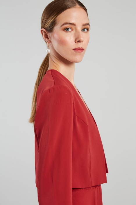 Bolero corto in enver satin