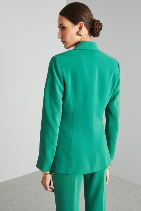 Blazer con fibbia a cerchio