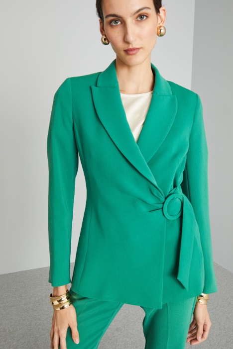 Blazer con fibbia a cerchio