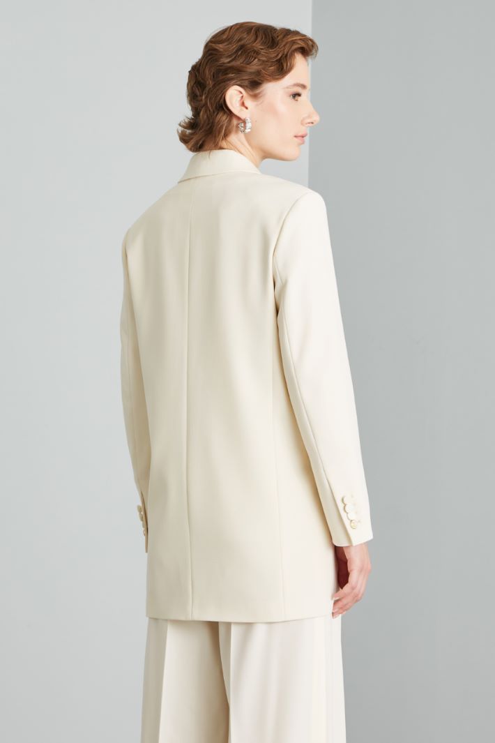 Oversized blazer with satin peak lapels Intrend - 2