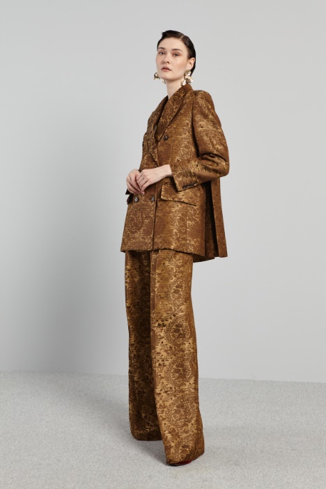 Blazer in jacquard broccato