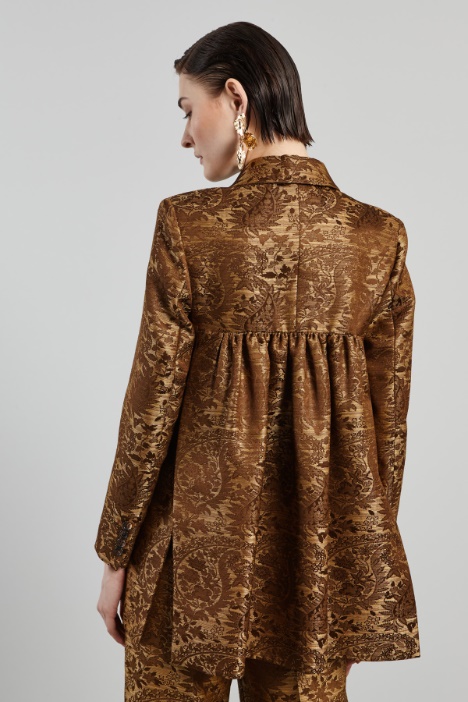 Blazer in jacquard broccato