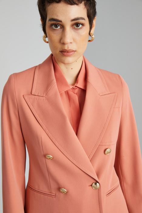 Blazer con bottoni in metallo