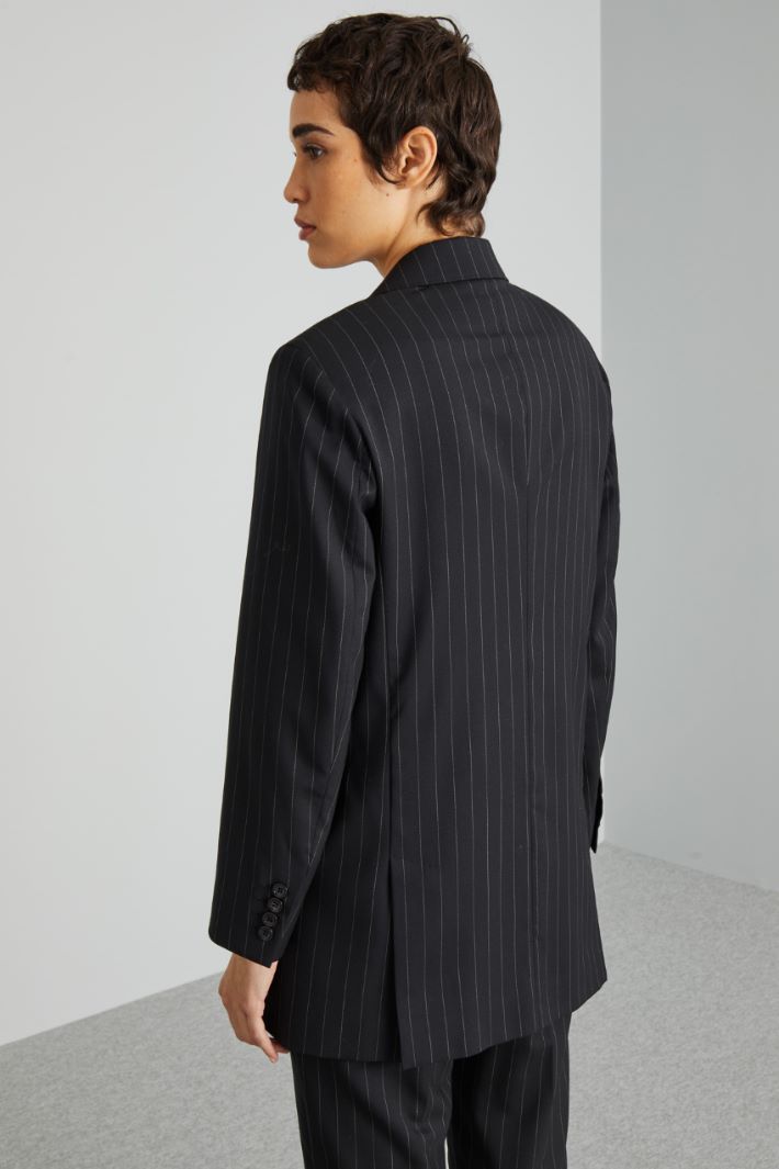 Blazer in pinstriped wool Intrend - 2