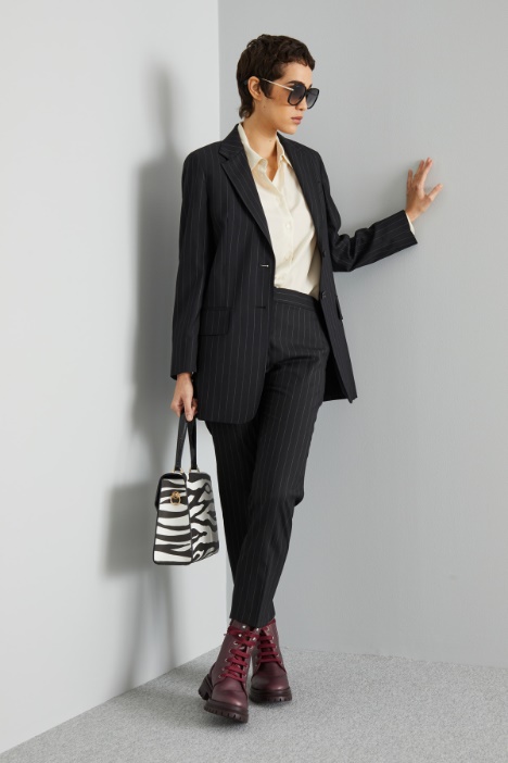 Blazer in pinstriped wool Intrend