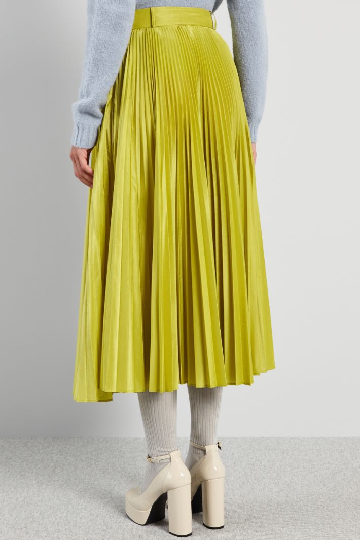 Pleated silk blend skirt Intrend - 2