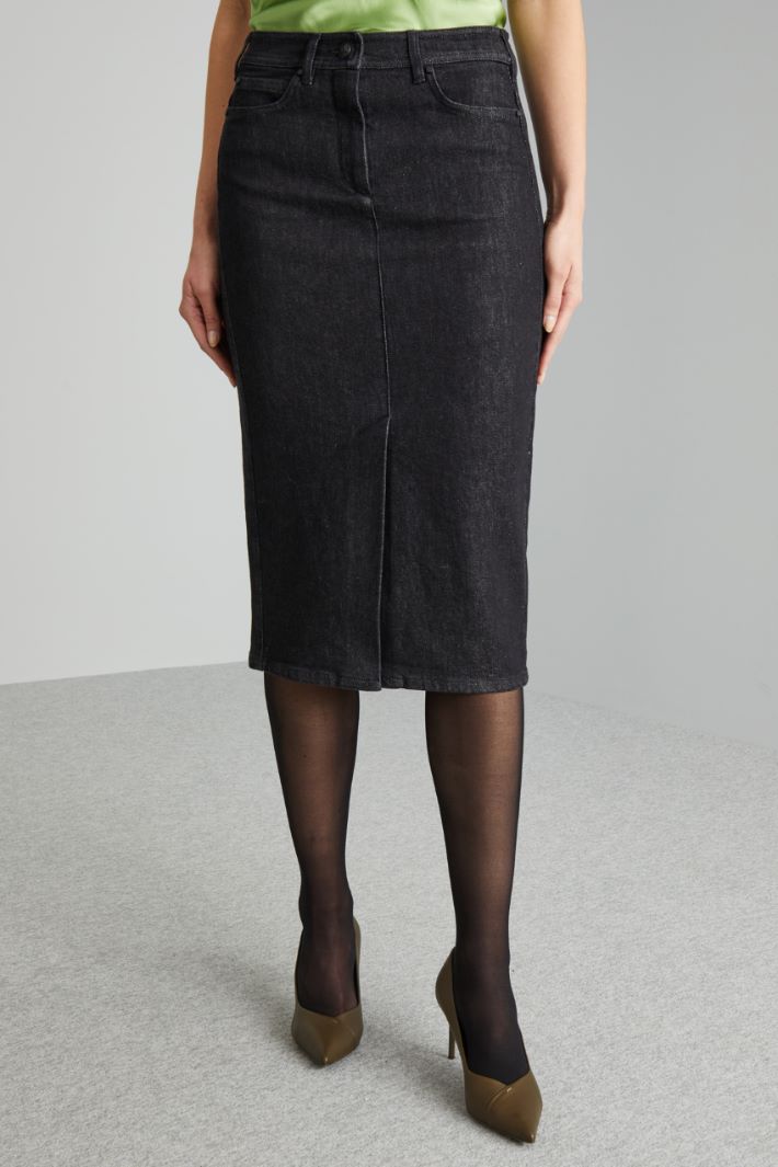 Denim pencil skirt Intrend - 3