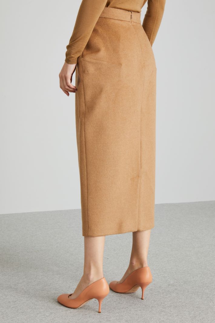 Camel balloon skirt Intrend - 2