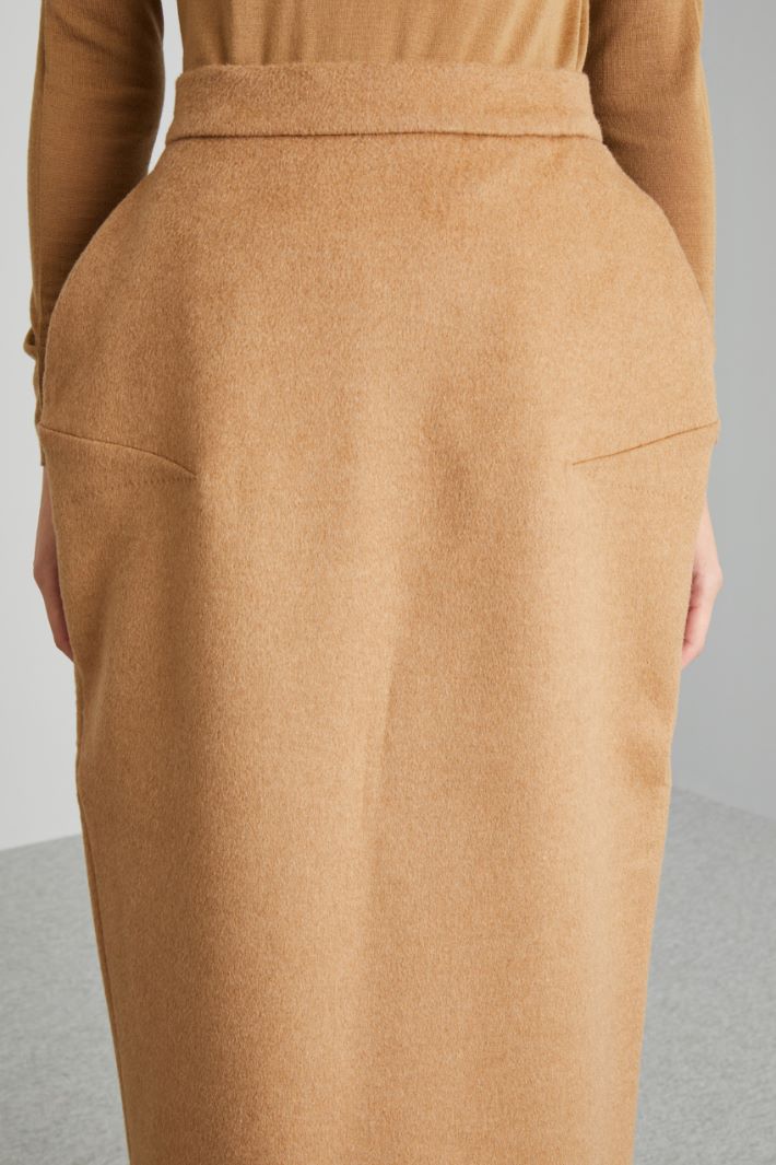 Camel balloon skirt Intrend - 4