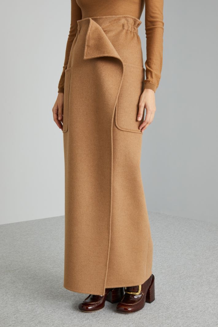 Camel wrap skirt Intrend - 3