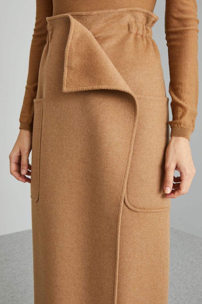 Camel wrap skirt Intrend - 4