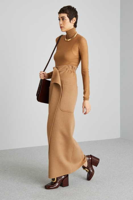 Camel wrap skirt Intrend