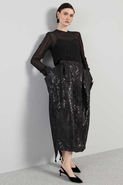 Asymmetric pocket skirt Intrend