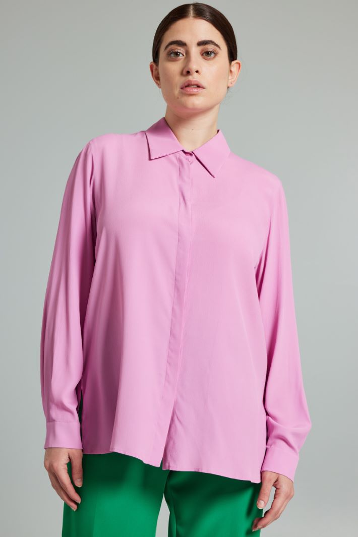 Fluid crepe shirt Intrend - 3