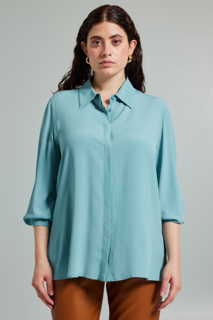 Camisa fluida de crepé Intrend - 3