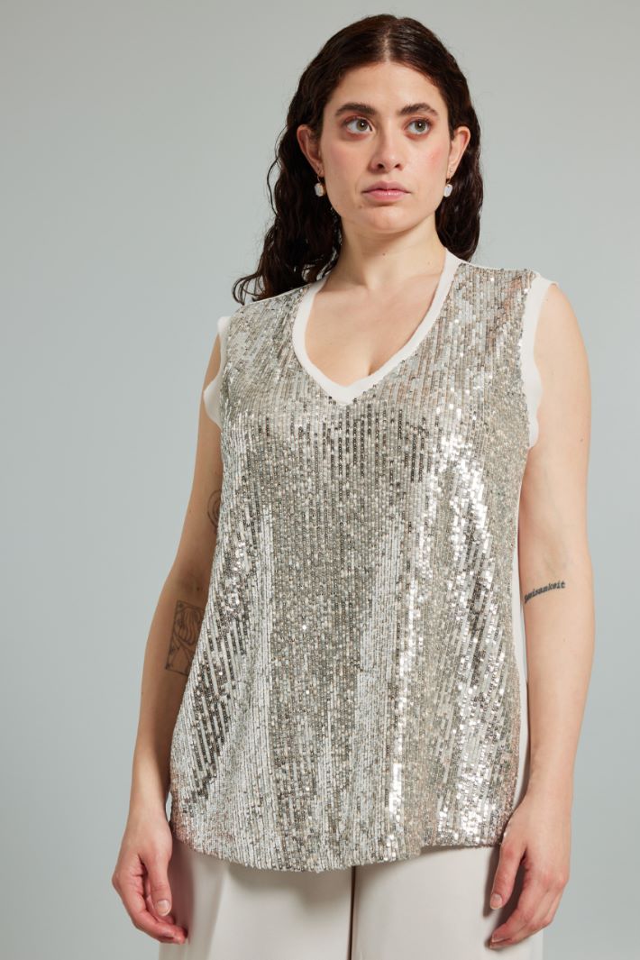 Sequinned top Intrend - 3