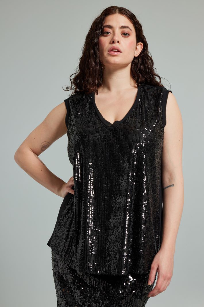 Sequinned top Intrend - 3