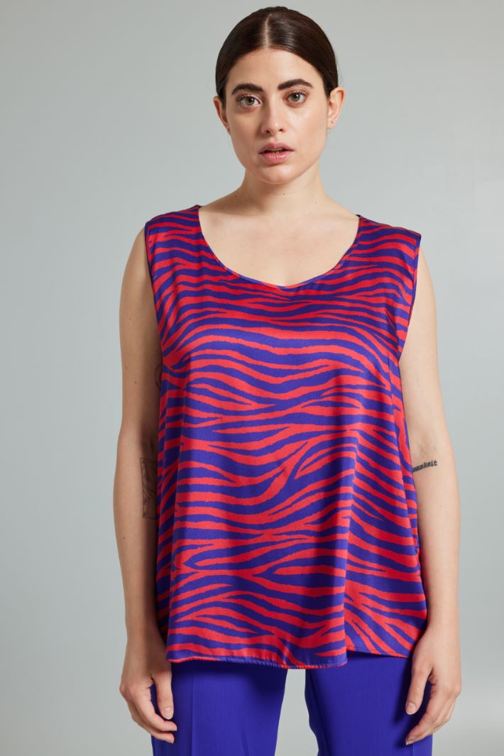 Printed twill top Intrend - 3