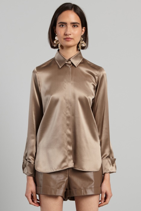 Loose fit silk shirt Intrend