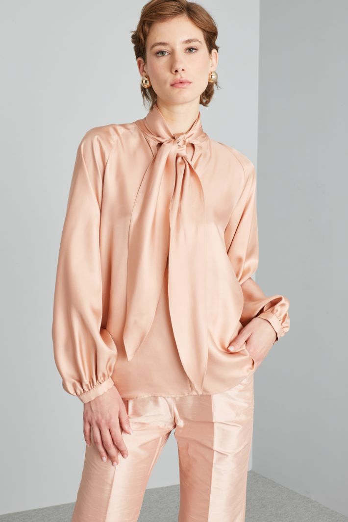 Silk foulard shirt Intrend - 3