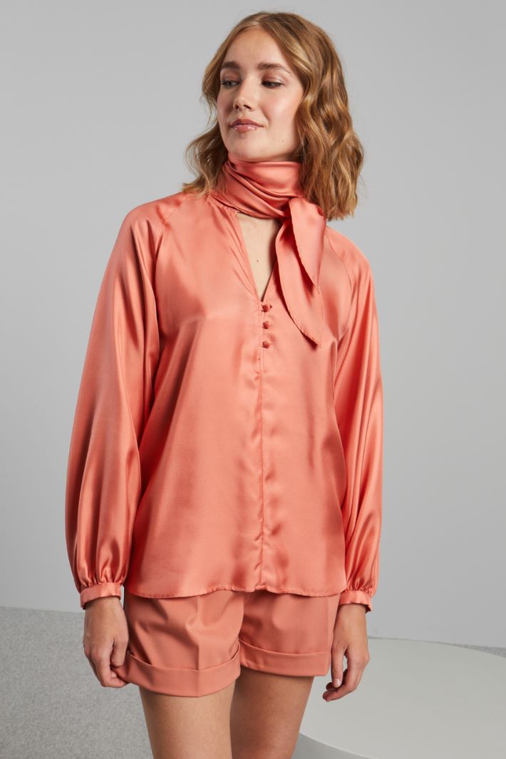 Silk foulard shirt Intrend - 3