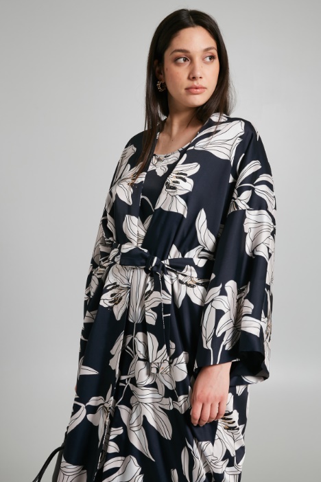 Printed twill overcoat Intrend