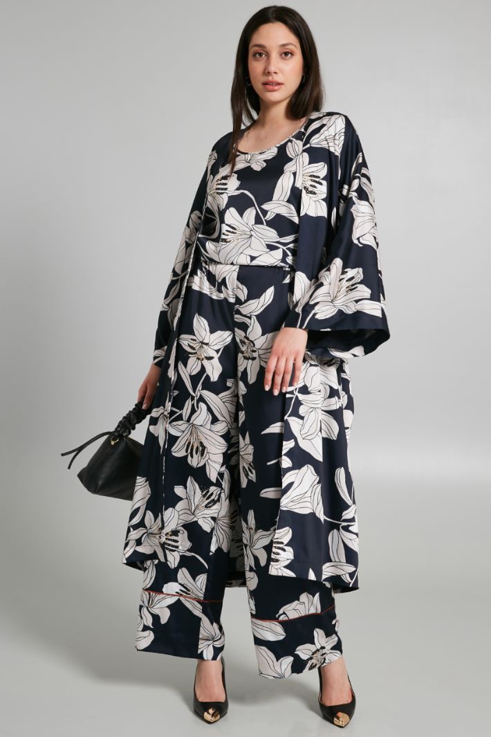 Printed twill overcoat Intrend