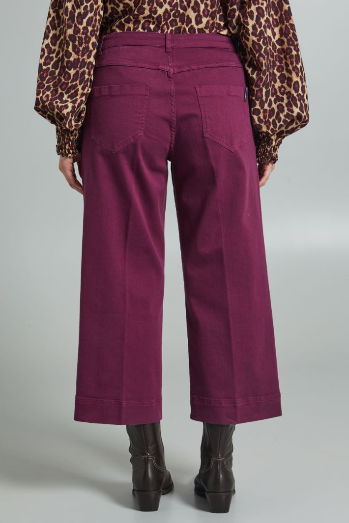 Cropped drill trousers Intrend - 2