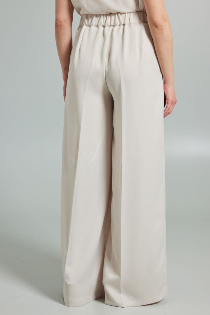 Wide-leg satin trousers Intrend - 2