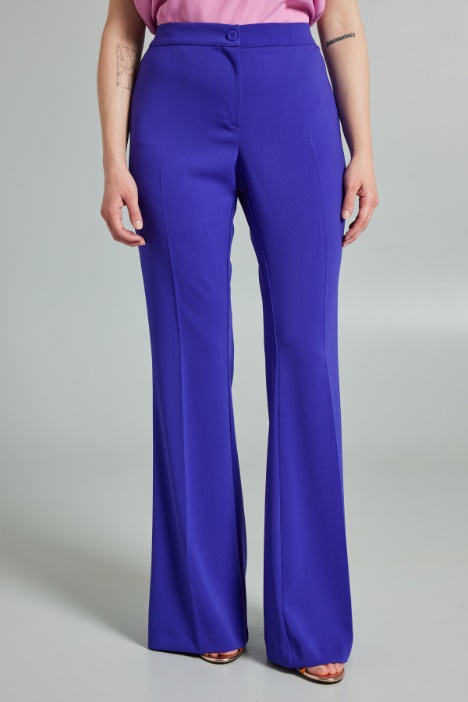 Pantaloni a zampa stretch