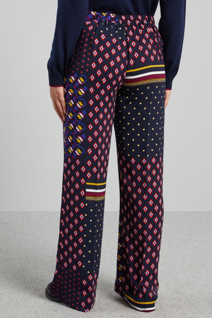 Printed cady trousers Intrend - 2