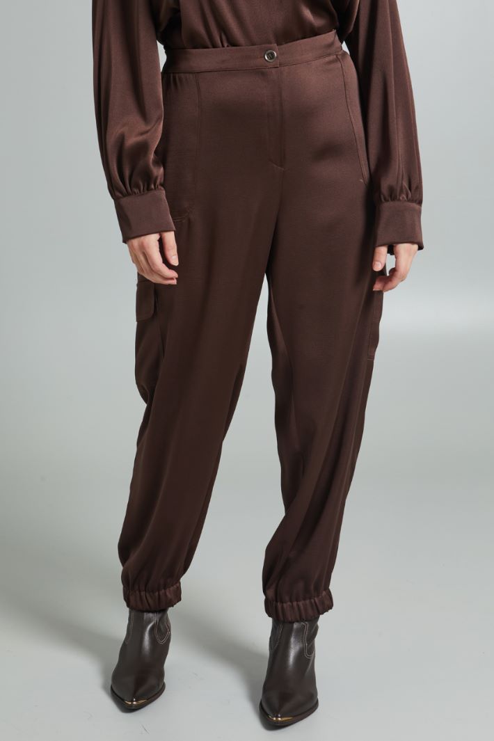 Cargo satin trousers Intrend - 3