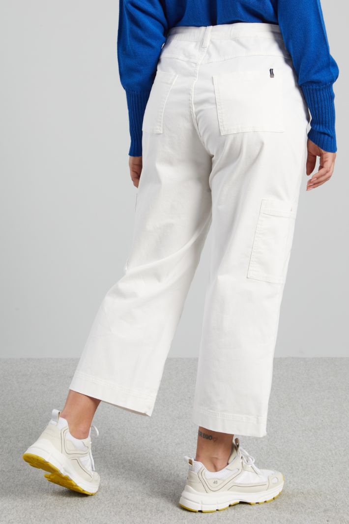 Cotton satin trousers Intrend - 2