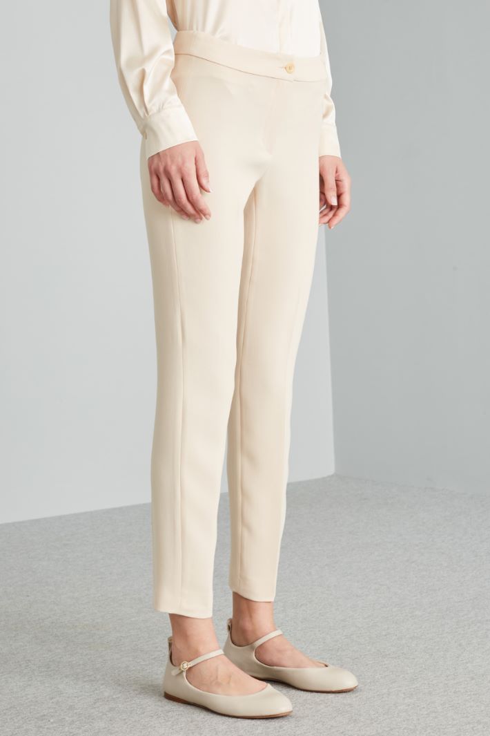 Slim-fit cady trousers Intrend - 3