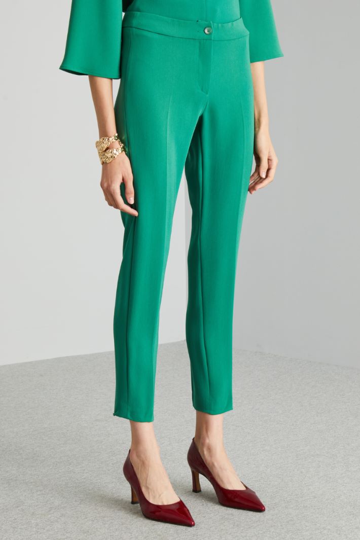 Slim-fit cady trousers Intrend - 3