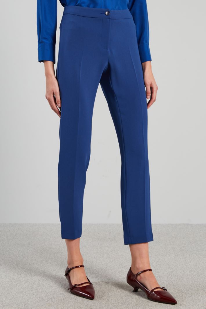 Slim-fit cady trousers Intrend - 3