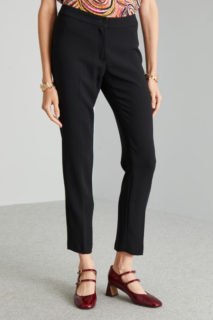 Slim-fit cady trousers Intrend - 3