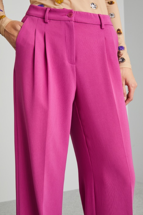 Pantalones holgados de cady