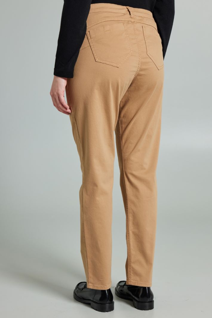 Cotton satin trousers Intrend - 2