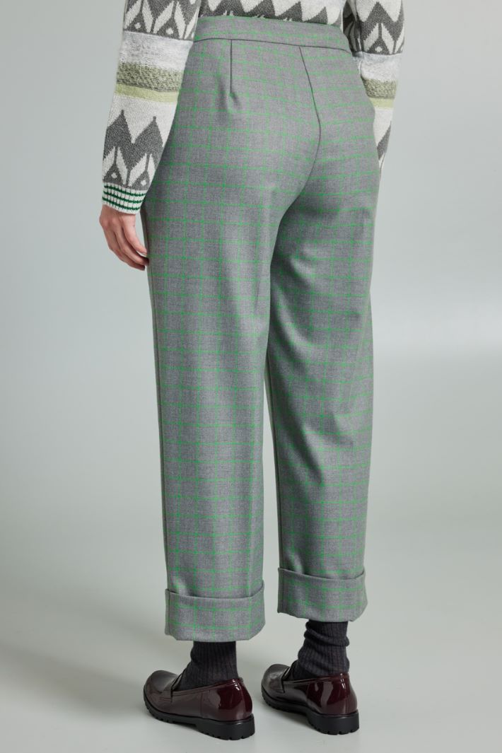 Pantaloni dritti con risvolti Intrend - 2