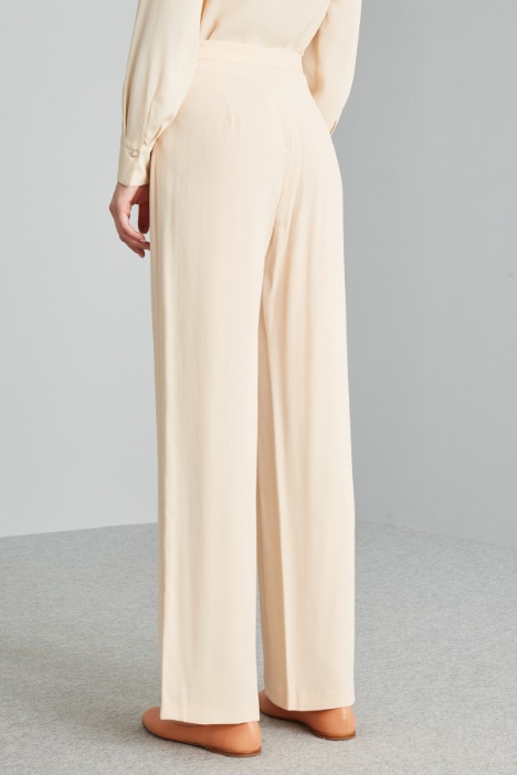 Pantalones holgados de viscosa