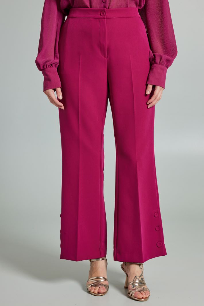 Buttoned flared trousers Intrend - 3