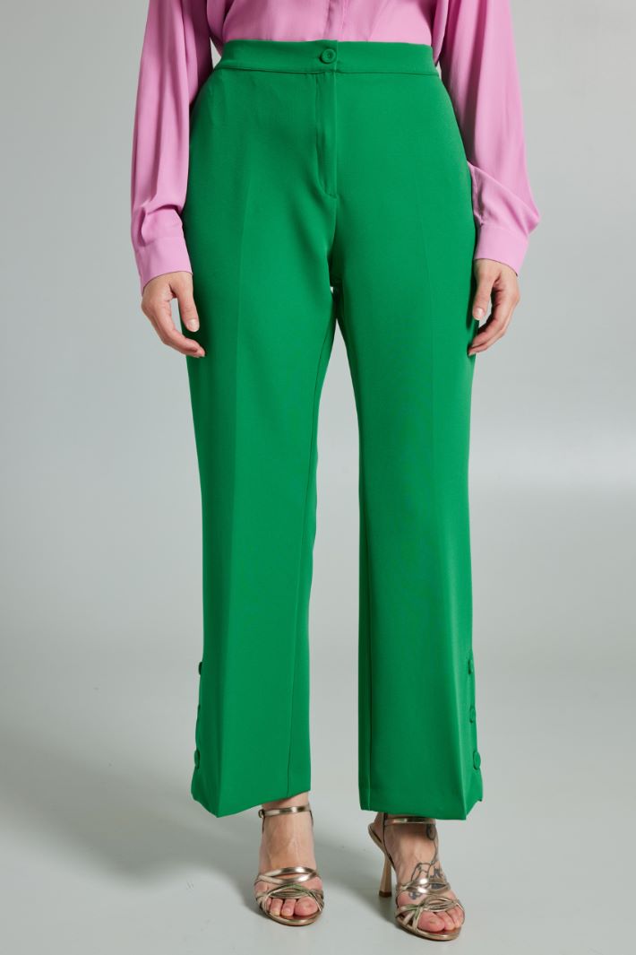 Buttoned flared trousers Intrend - 3