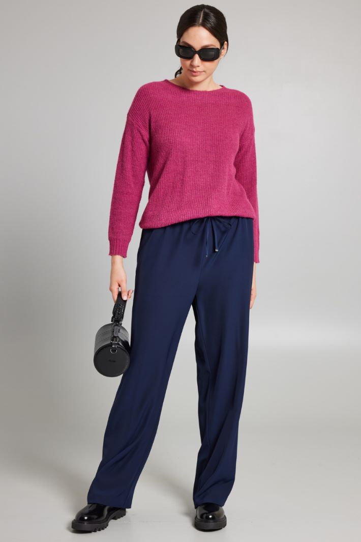 Drawstring cady trousers Intrend