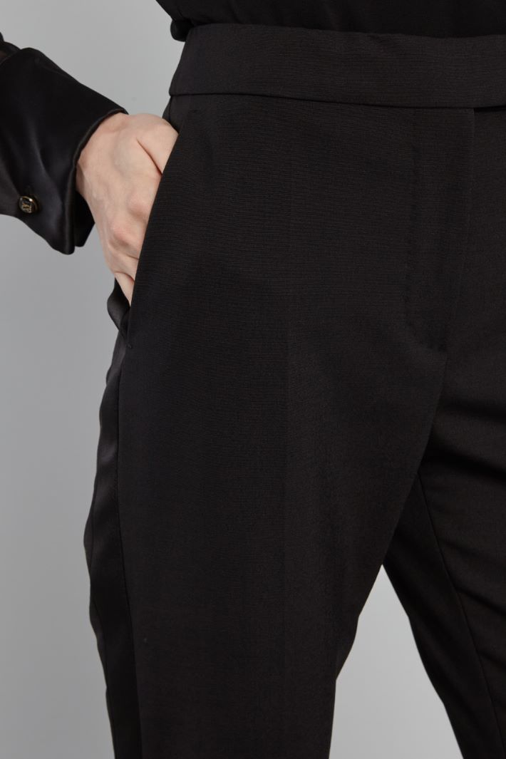 Trousers with side bands Intrend - 4