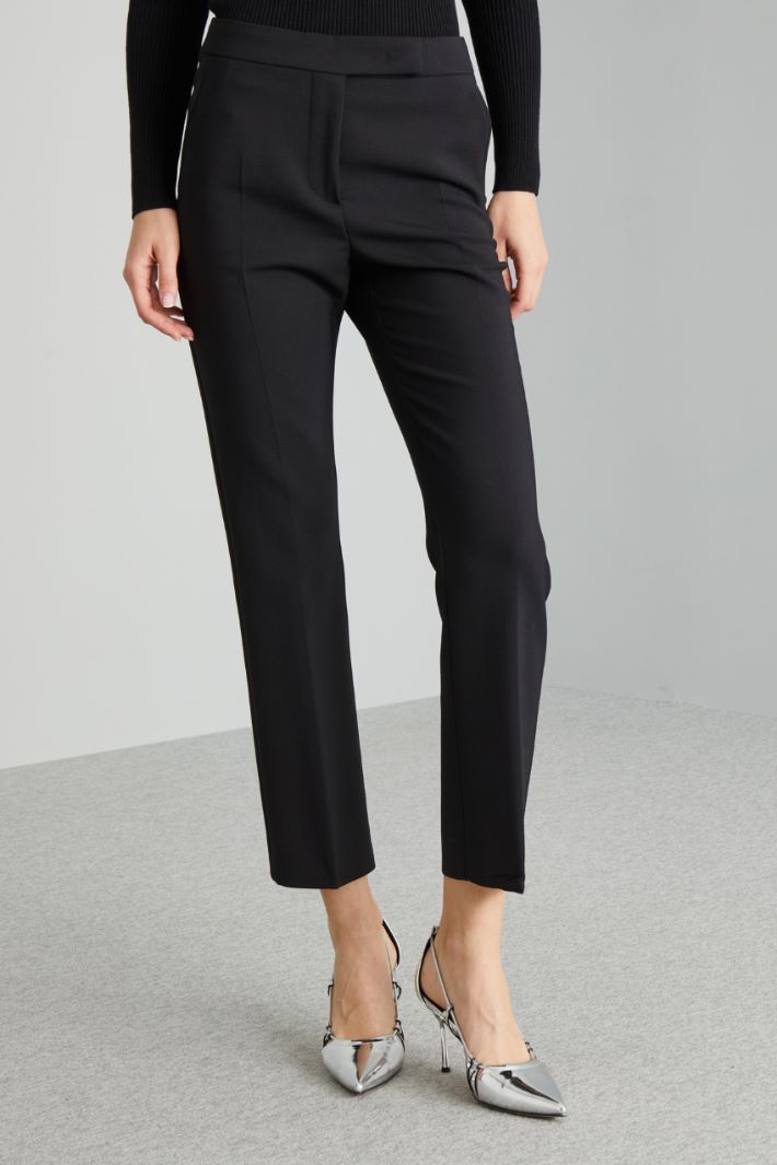 Straight, wool trousers Intrend - 3